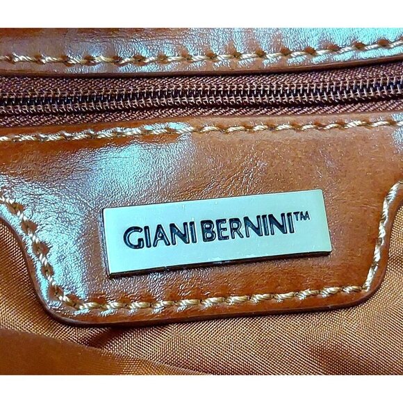 Giani Bernini Large Purse Tote Laptop Shoulder Bag Purse In Glazed Vegan Leather - Picture 9 of 9